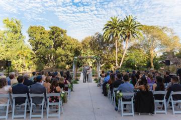 Wedding ceremony at Lagoon Overlook