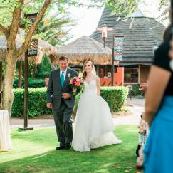 bride & father walking down the aisle