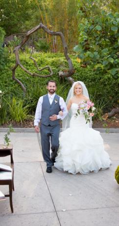 walking down the aisle